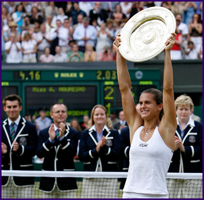 Notre Amélie nationale qui remporte Wimbledon !